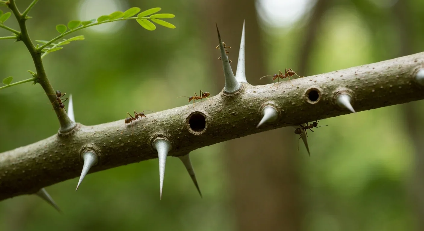 Acacia Trees Recruit Ant Armies as Living Bodyguards